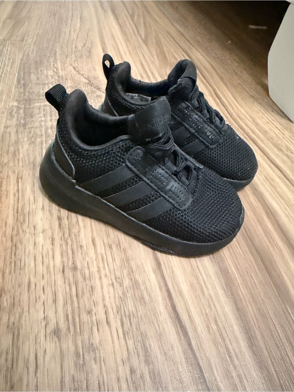 adidas Kids' Black Lightweight Mesh Sneakers